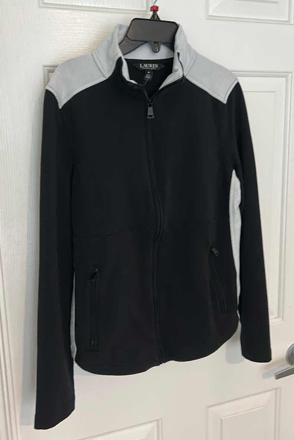 Photo 1 of WOMENSWEAR- RALPH LAUREN BLACK AND WHITE ZIP UP JACKET SIZE MED