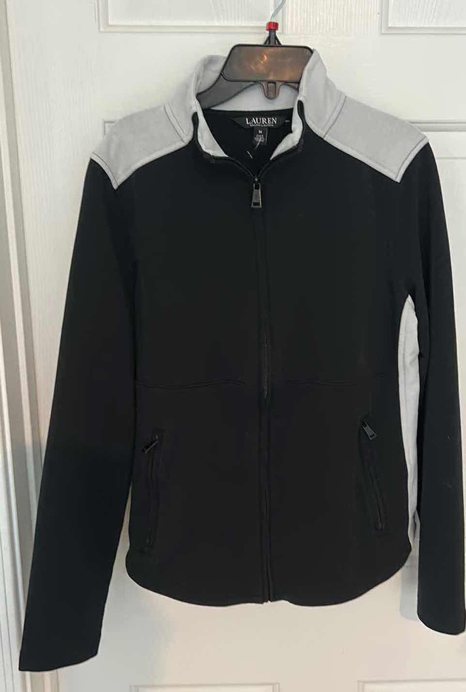 Photo 1 of WOMENSWEAR- RALPH LAUREN BLACK AND WHITE ZIP UP JACKET SIZE MED