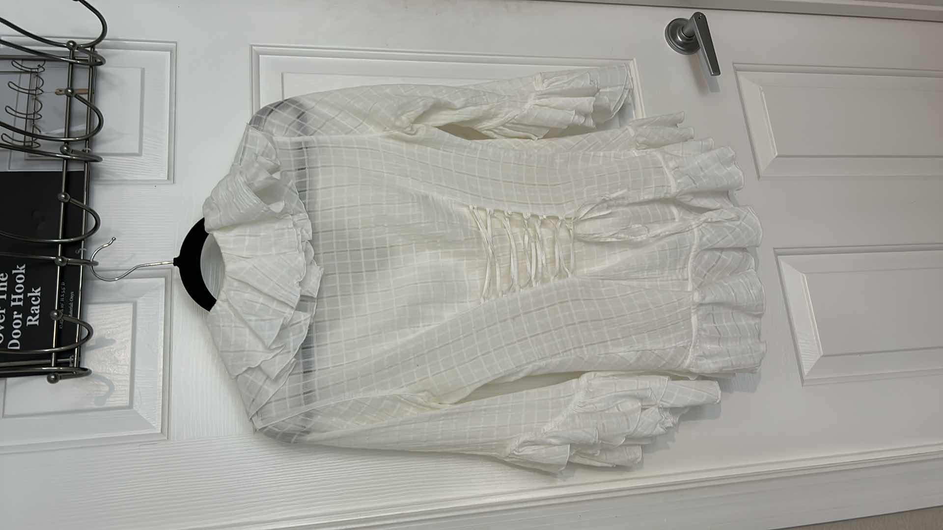 View 4 of DESIGNER WOMENSWEAR- ANNE FONTOINE PARIS EUROPEAN SIZE 38 RUFFLED BLOUSE AND RALPH LAUREN BLOUSE SIZE SMALL