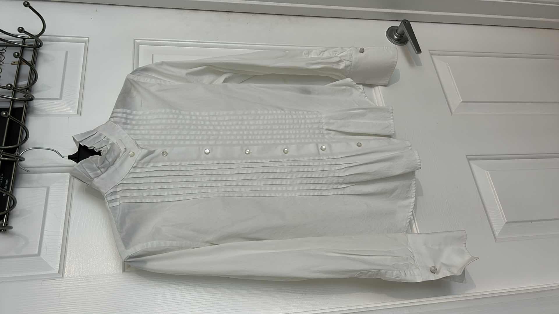 View 5 of DESIGNER WOMENSWEAR- ANNE FONTOINE PARIS EUROPEAN SIZE 38 RUFFLED BLOUSE AND RALPH LAUREN BLOUSE SIZE SMALL