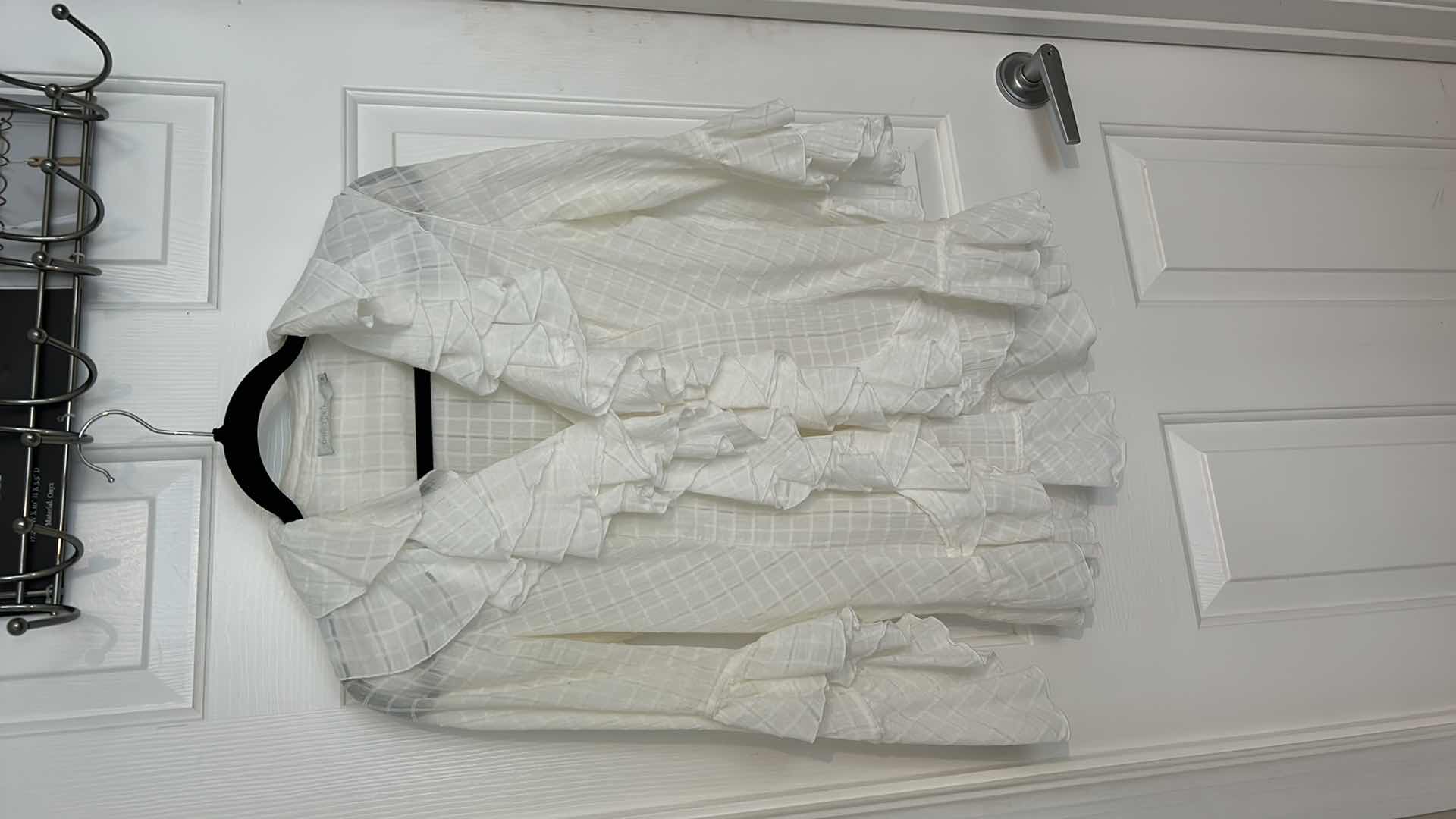 View 2 of DESIGNER WOMENSWEAR- ANNE FONTOINE PARIS EUROPEAN SIZE 38 RUFFLED BLOUSE AND RALPH LAUREN BLOUSE SIZE SMALL