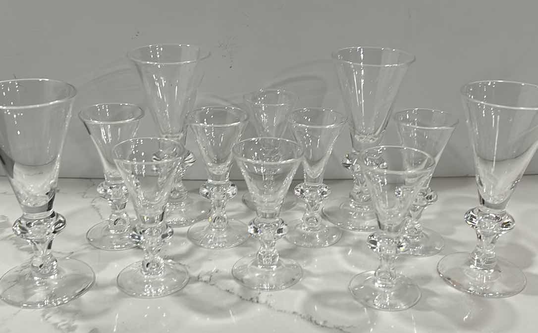 Photo 1 of 12 PIECE CRYSTAL STEMWARE ASSORTMENT