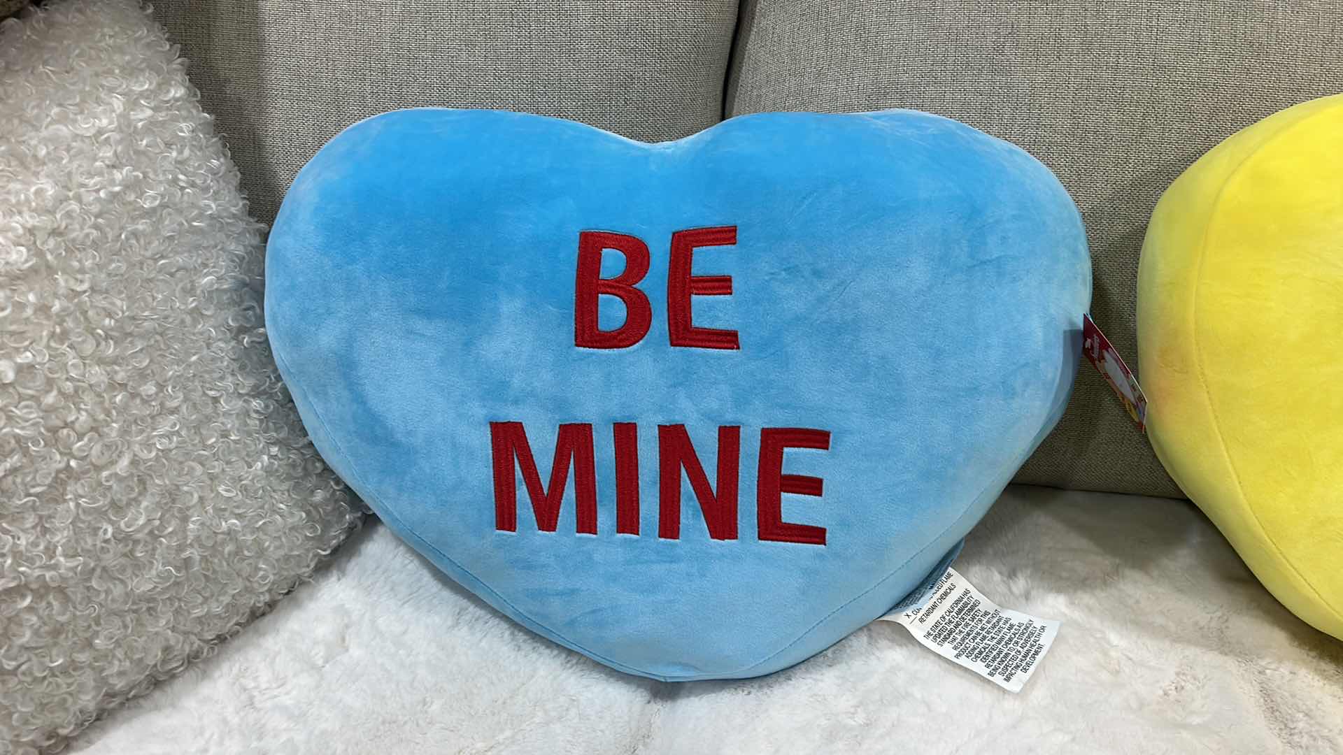 Photo 1 of TWO NEW SUPER SOFT SQUISHY SWEETHEART PILLOWS 22” x 15”
