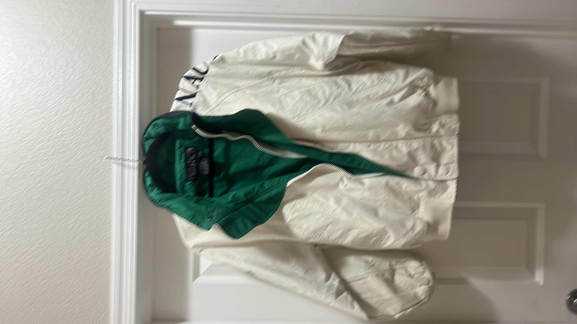 Photo 8 of MENSWEAR- NAUTICA MENS ZIP UP JACKET WITH HOOD IN COLLAR SIZE MED