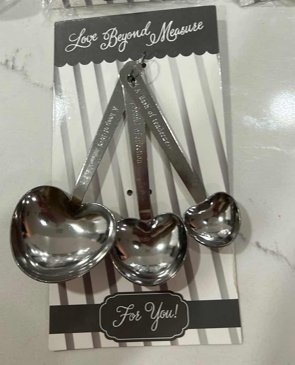 Photo 1 of 12 NEW “LOVE BEYOND MEASURE” MEASURING SPOON SETS, A DASH OF TENDERNESS, A SPOONFUL OF AFFECTION AND A HEAP OF LOVE