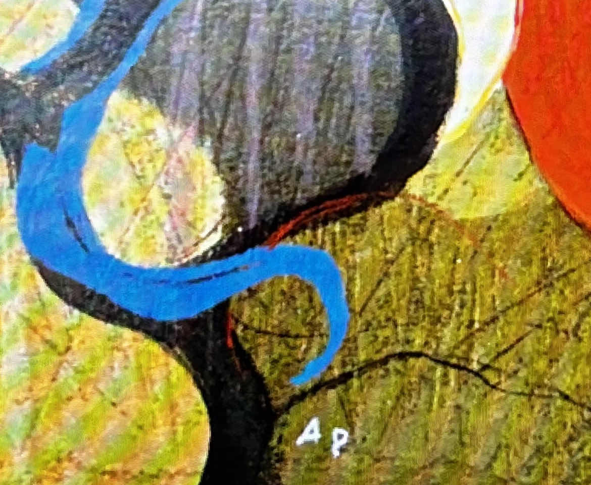 Photo 1 of RARE UNFRAMED TARKAY ARTIST PROOF SERIGRAPH ON PAPER "THE SECRET', SIGNED 30" X 23 ARTWORK WITH COA