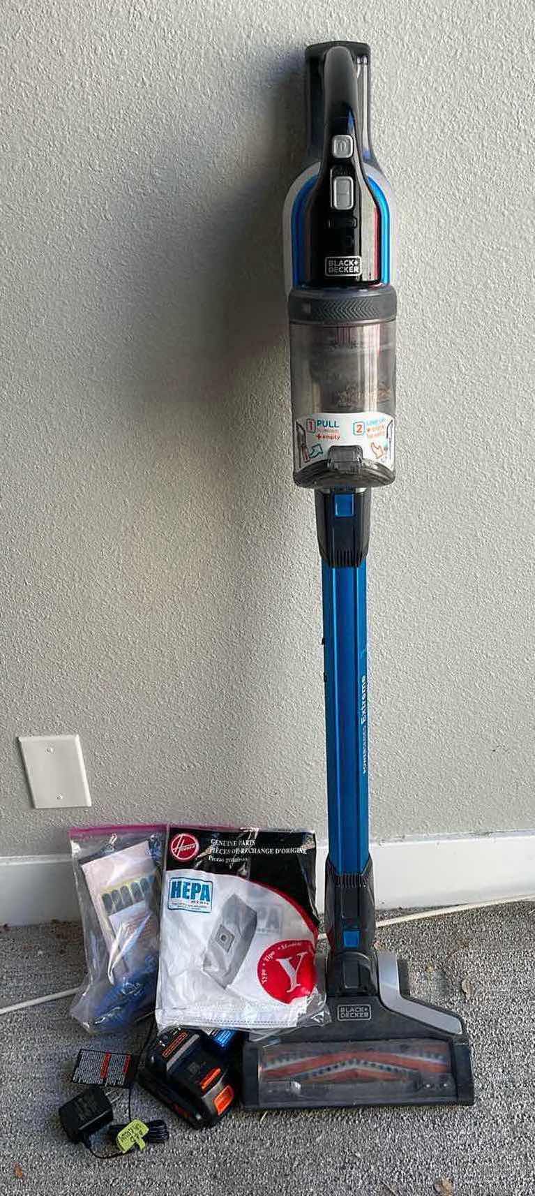 Photo 1 of BLACK AND DECKER EXTREME POWER SERIES CORDLESS VACUUM PLUS EXTRA FILTERS