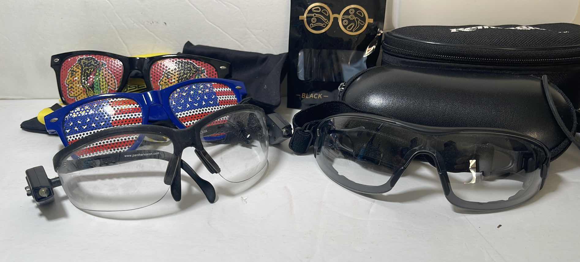Photo 1 of VARIOUS GLASSES, EMPTY CASES/COVERS & ACCESSORIES