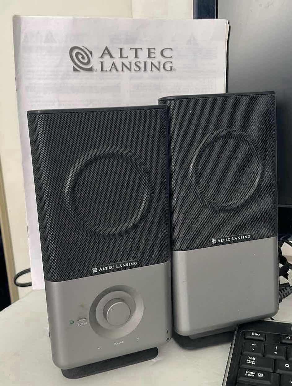 Photo 3 of LG 20” COMPUTER MONITOR, LOGITECH MOUSE & KEYBOARD AND ALTEC LANSING SPEAKERS