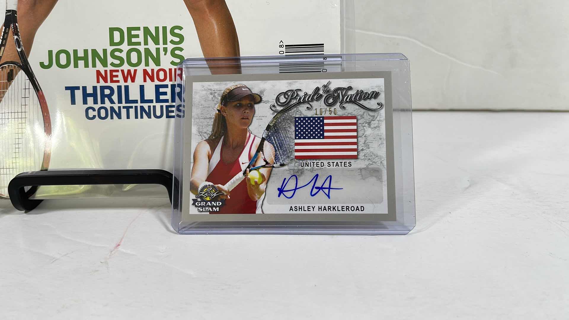 Photo 1 of ASHLEY HARKLEROAD 2008 PLAYBOY WITH SIGNED LEAF TRADING CARD PLUS MORE CARDS