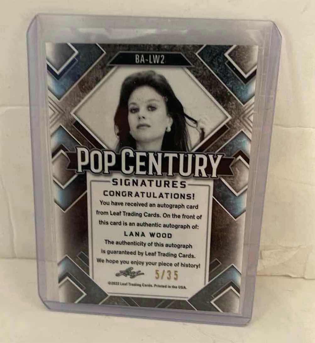 Photo 1 of LANA WOOD SIGNED AUTO TRADING CARD 5 of 35