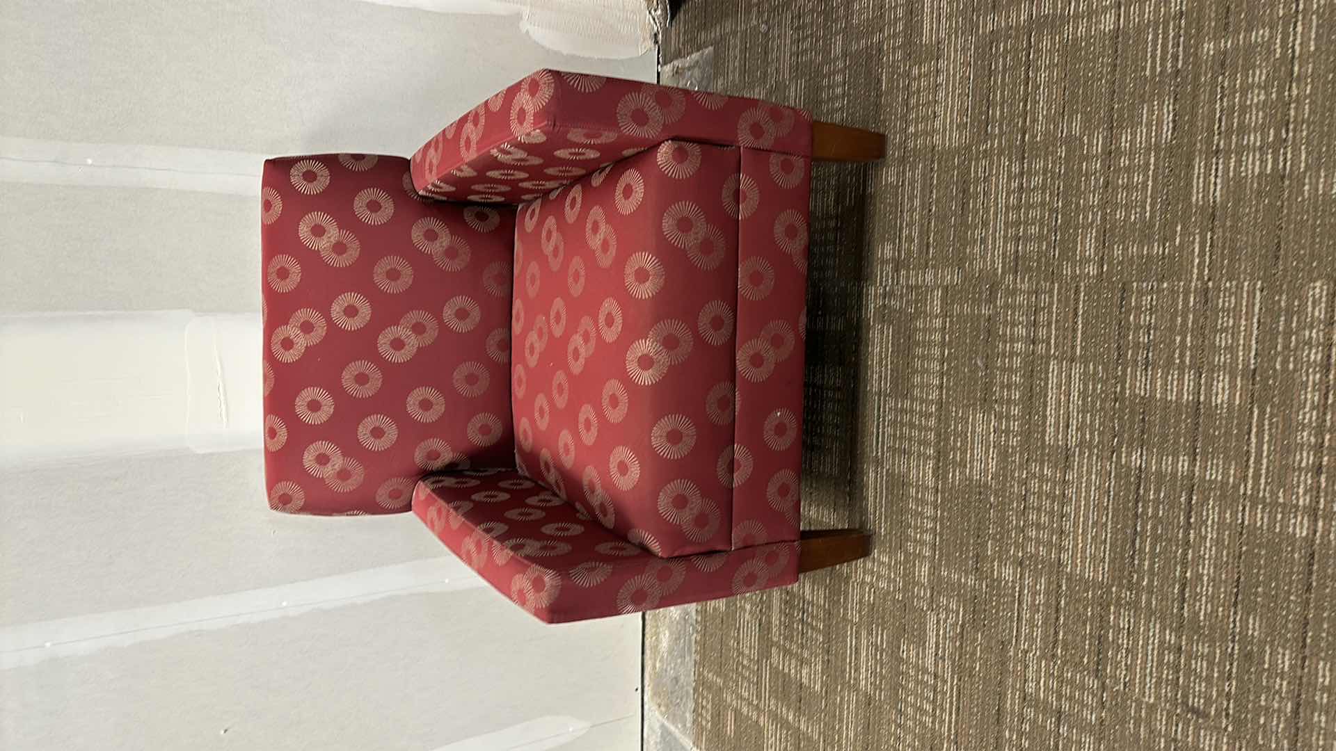 Photo 1 of UPHOLSTERED OFFICE CHAIR 33” H  GOOD CONDITION