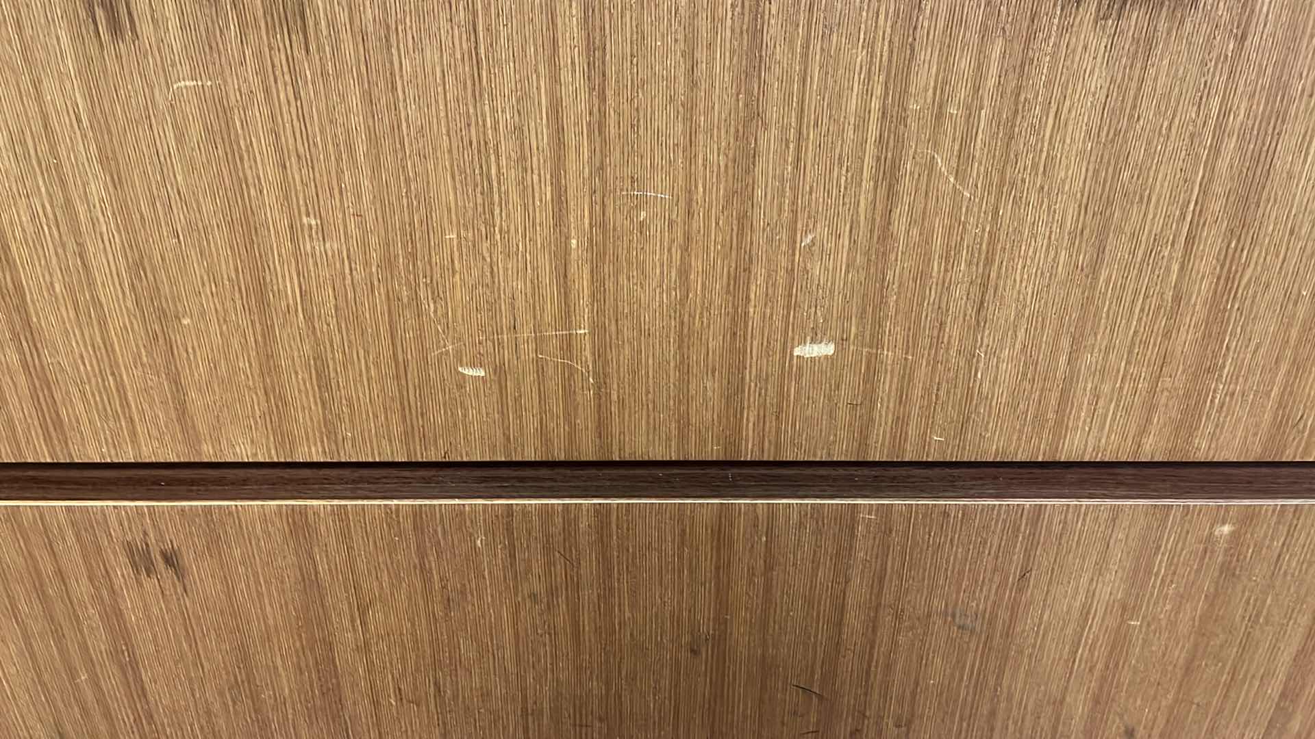 Photo 7 of STEELCASE MAHOGANY SOLID WOOD 2 DRAWER LATERAL FILE CABINET 45” X 20” H29.5”