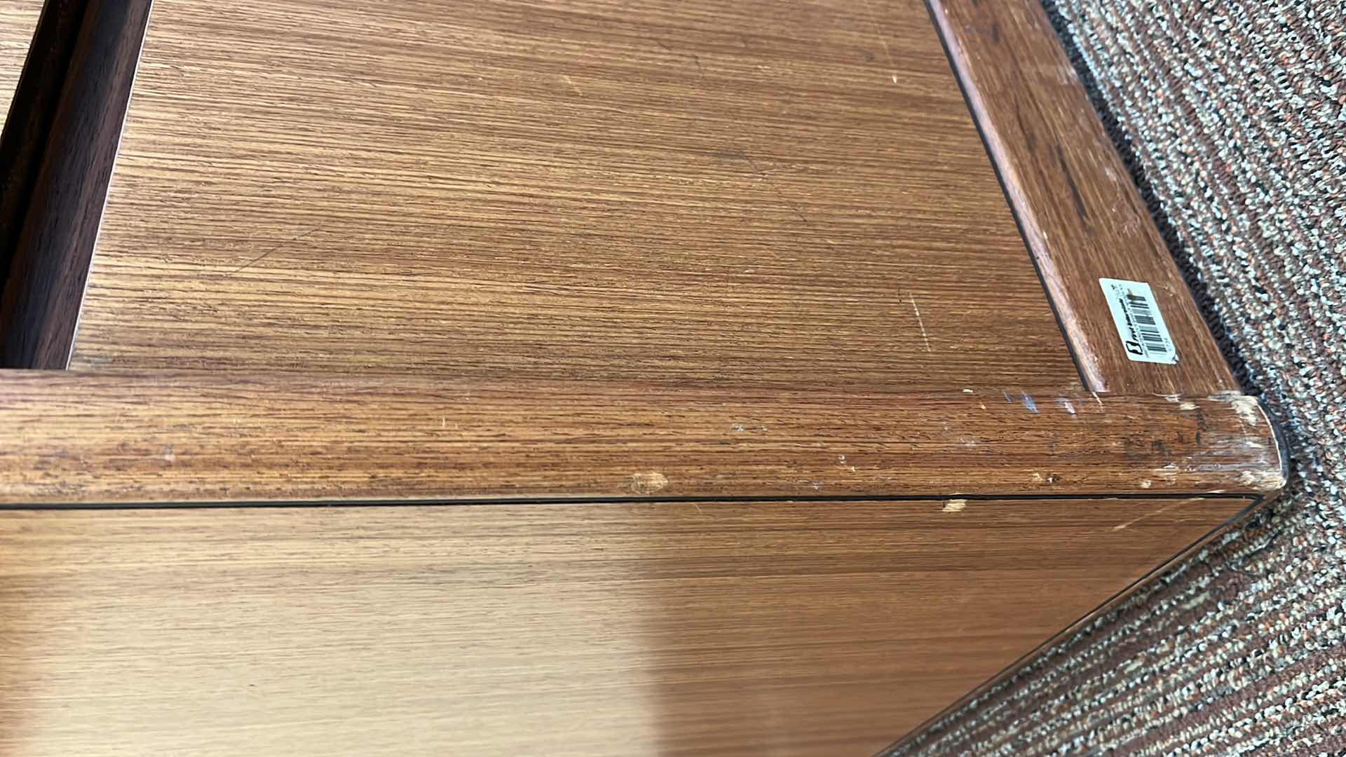 Photo 1 of STEELCASE MAHOGANY SOLID WOOD 2 DRAWER LATERAL FILE CABINET 45” X 20” H29.5”