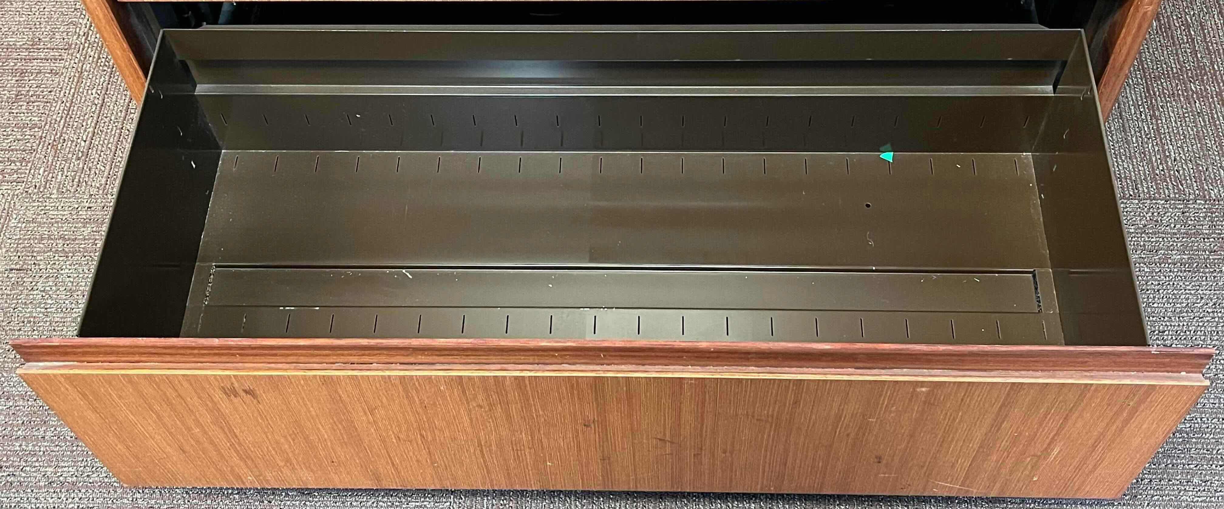 Photo 6 of STEELCASE MAHOGANY SOLID WOOD 2 DRAWER LATERAL FILE CABINET 45” X 20” H29.5”