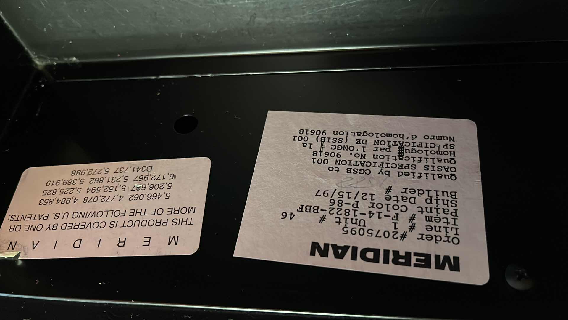 Photo 6 of MERIDIAN BLACK METAL 3 DRAWER FILE CABINET 18” X 22” 26.75”