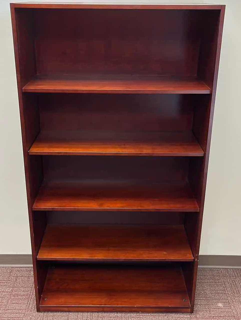 Photo 1 of MAHOGANY SOLID WOOD 5 TIER BOOKSHELF 35” X 15” H48”