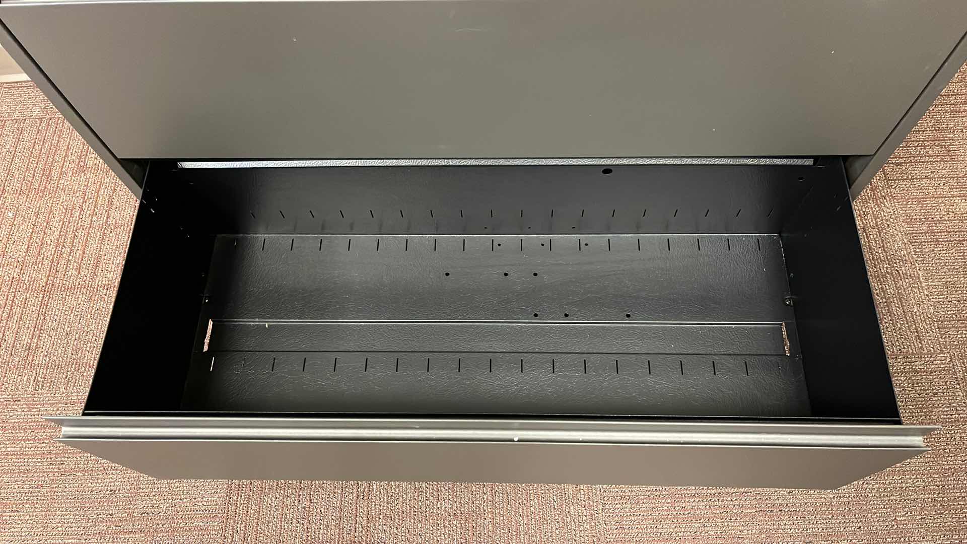 Photo 1 of STEELCASE GRAY METAL LATERAL FILE CABINET W REMOVABLE COUNTER TOP 42” X 18.75” H43”
