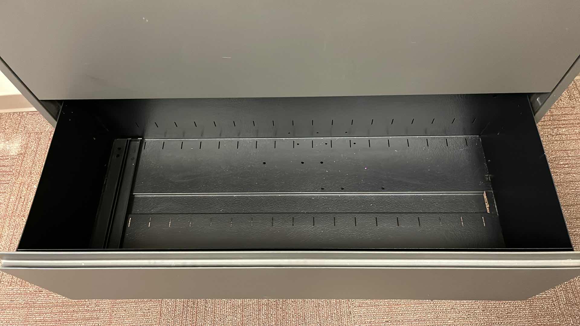 Photo 1 of STEELCASE GRAY METAL LATERAL FILE CABINET W REMOVABLE COUNTER TOP 42” X 18.75” H43”