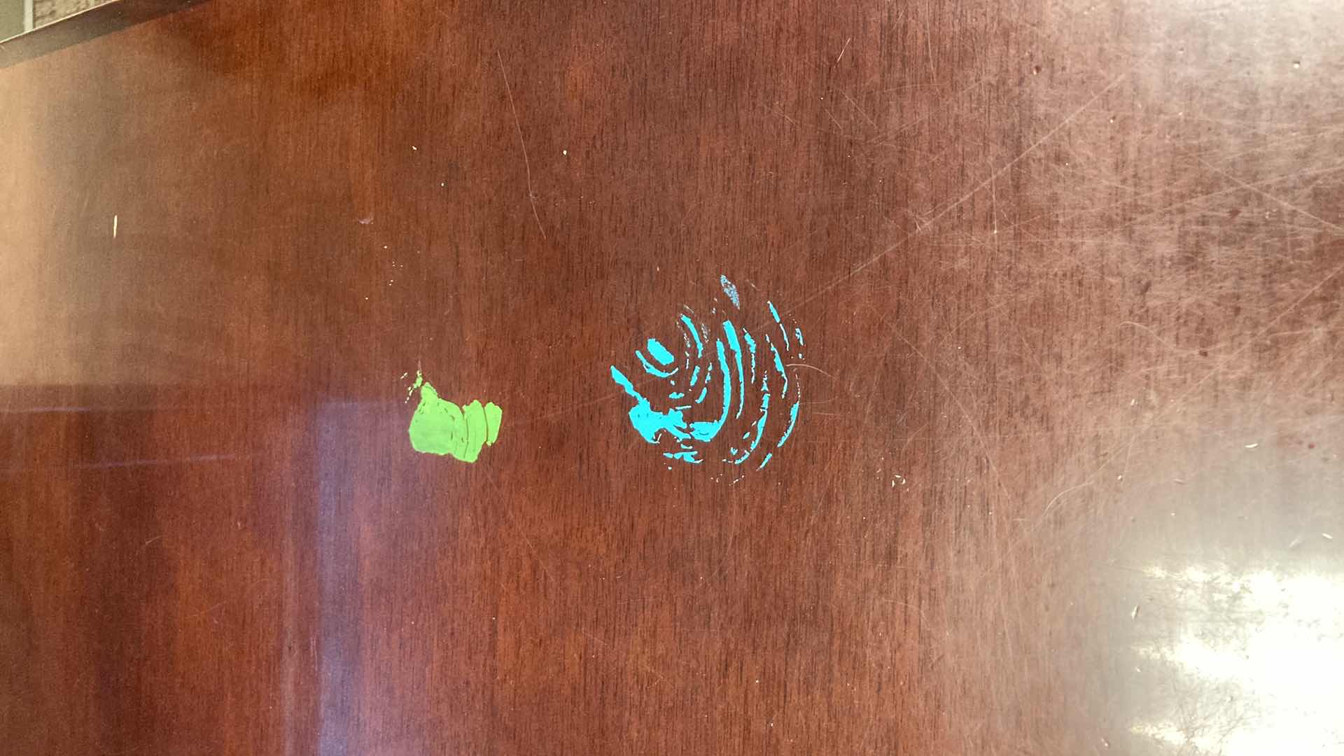 Photo 1 of MAHOGANY WOOD CONFERENCE TABLE W 2 POWER STRIPS 18’ft X 5’ft H2.5’ft