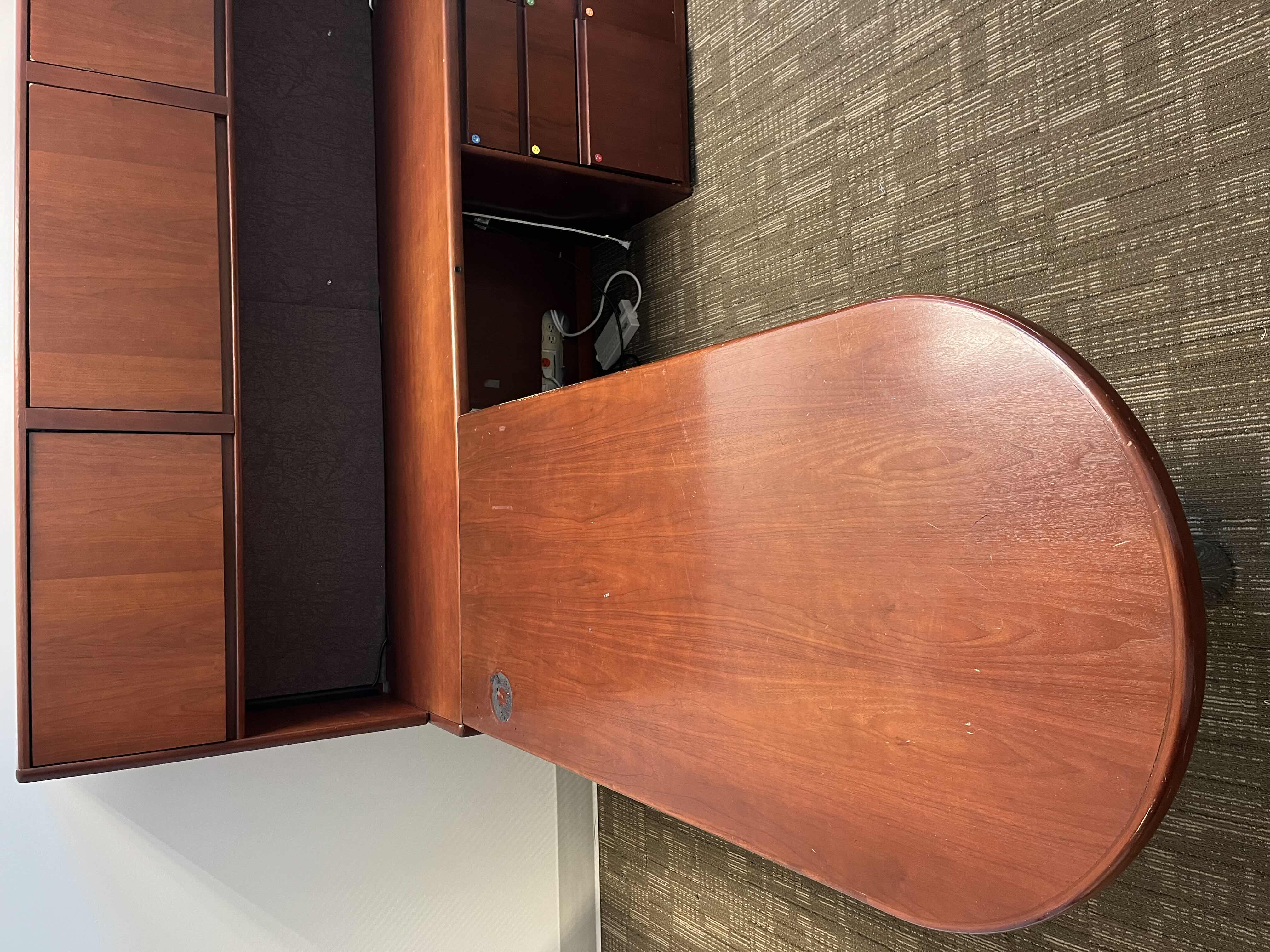 Photo 1 of STEELCASE MAHOGANY SOLID WOOD 2 DRAWER LATERAL FILE CABINET 45” X 20” H29.5”