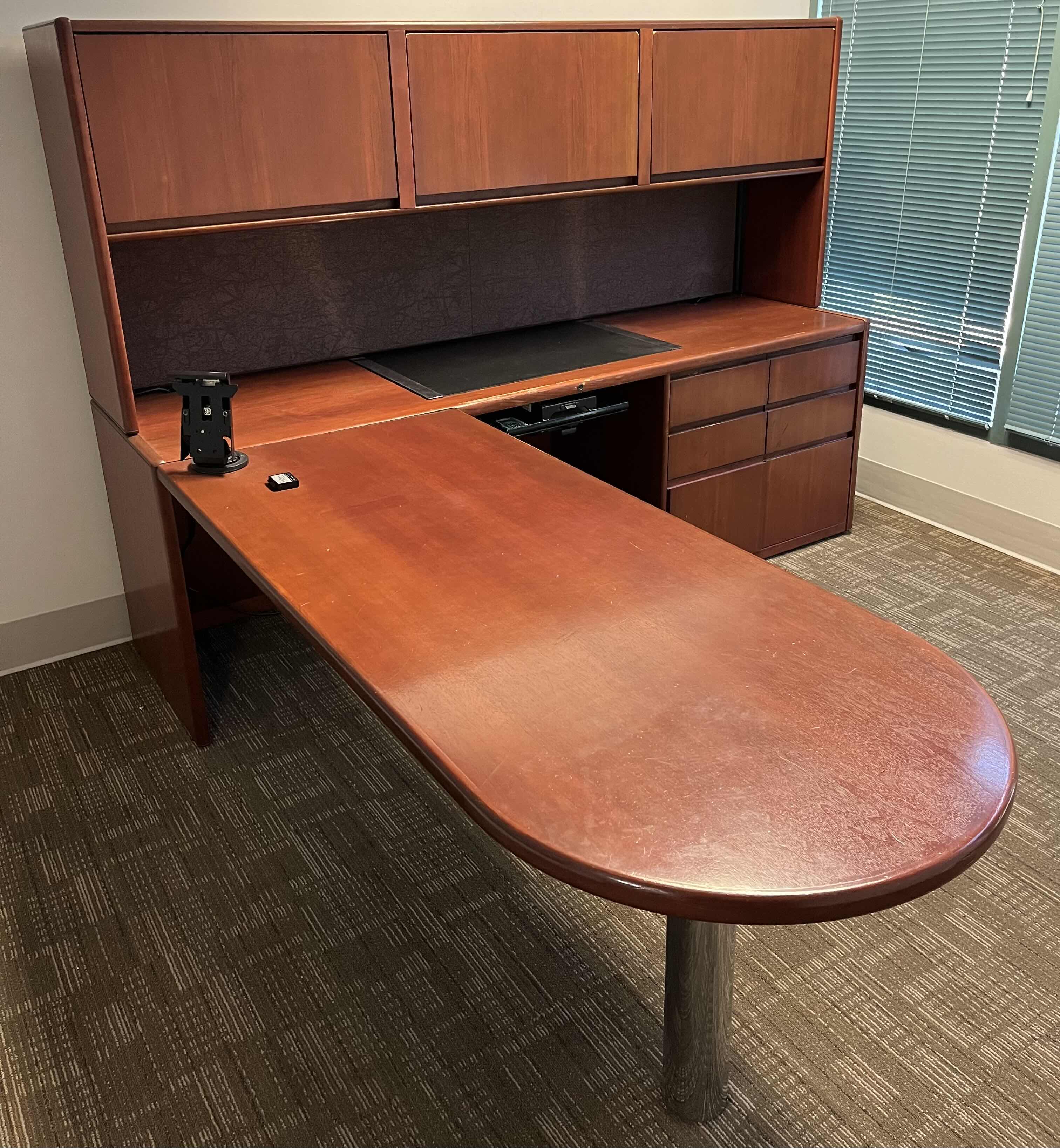 Photo 1 of STEELCASE MAHOGANY SOLID WOOD 2 DRAWER LATERAL FILE CABINET 45” X 20” H29.5”