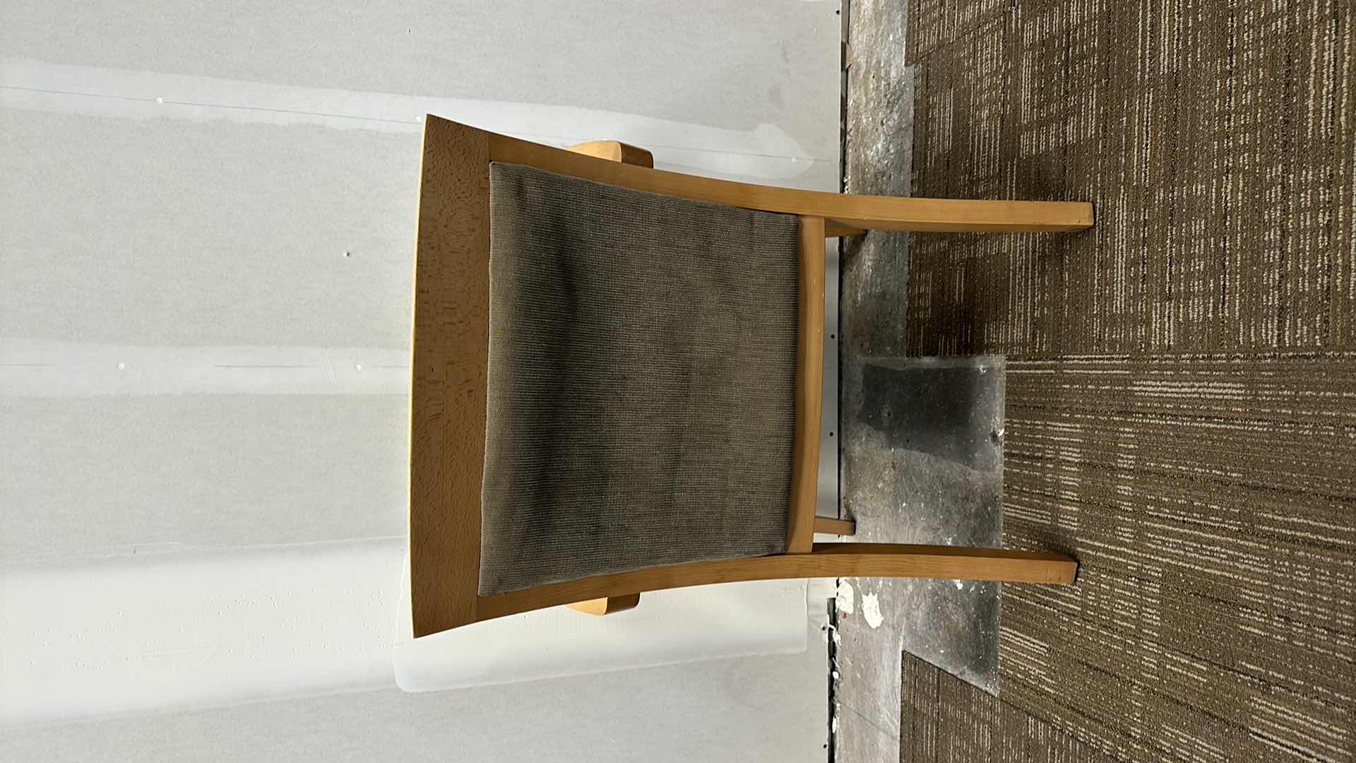 Photo 1 of WOOD UPHOLSTERED OFFICE CHAIR 33”H