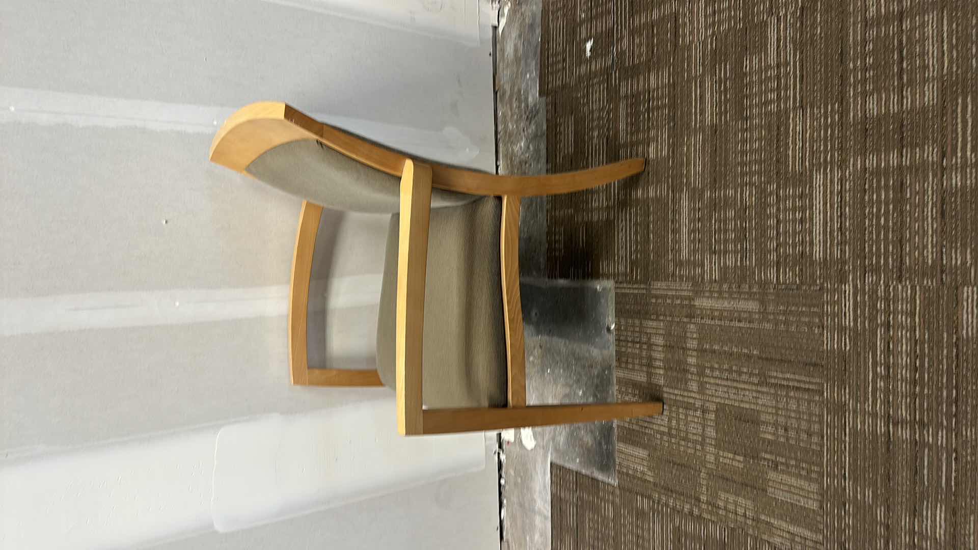 Photo 1 of WOOD UPHOLSTERED OFFICE CHAIR 33”H