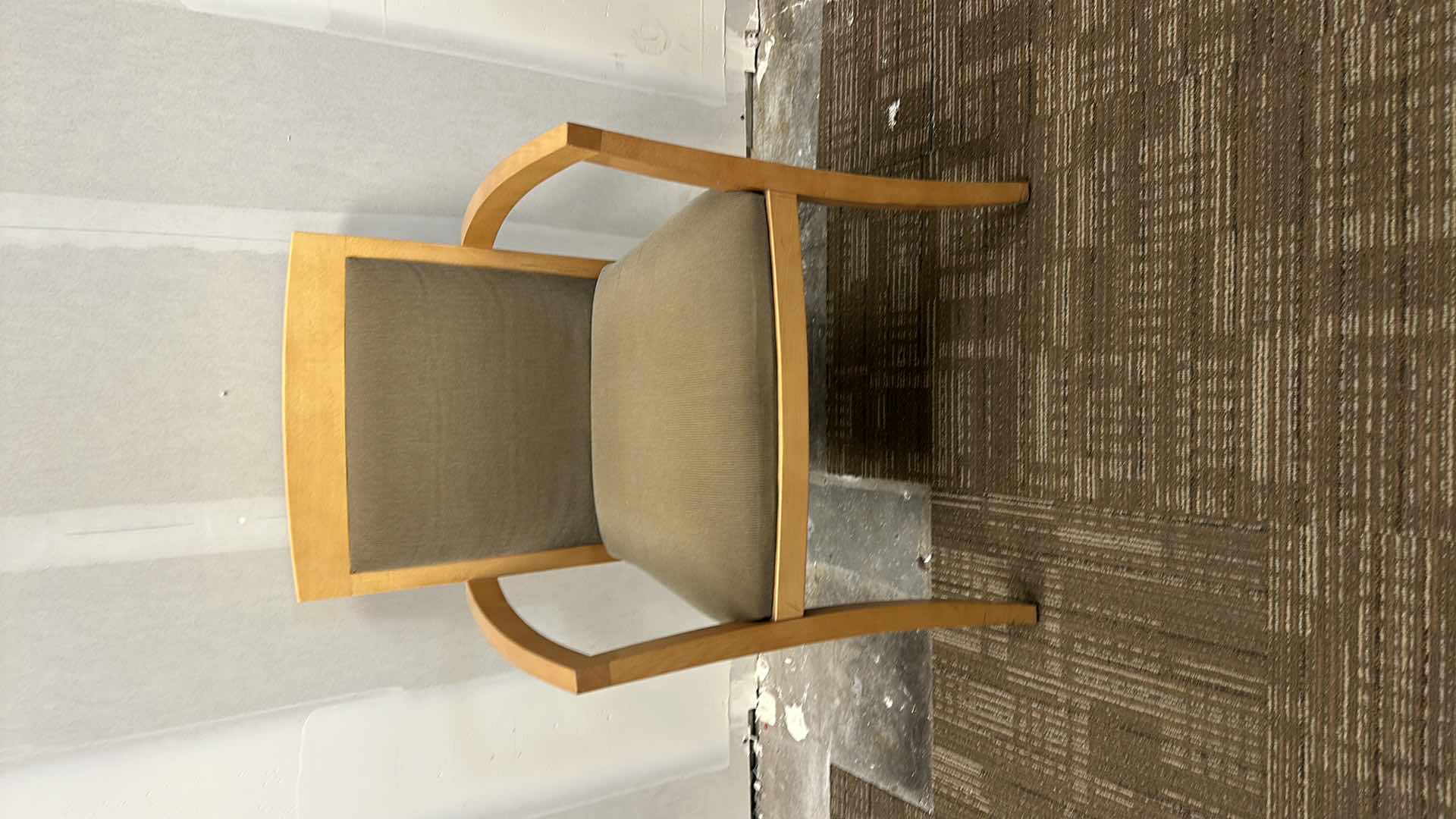 Photo 1 of WOOD UPHOLSTERED OFFICE CHAIR 33”H