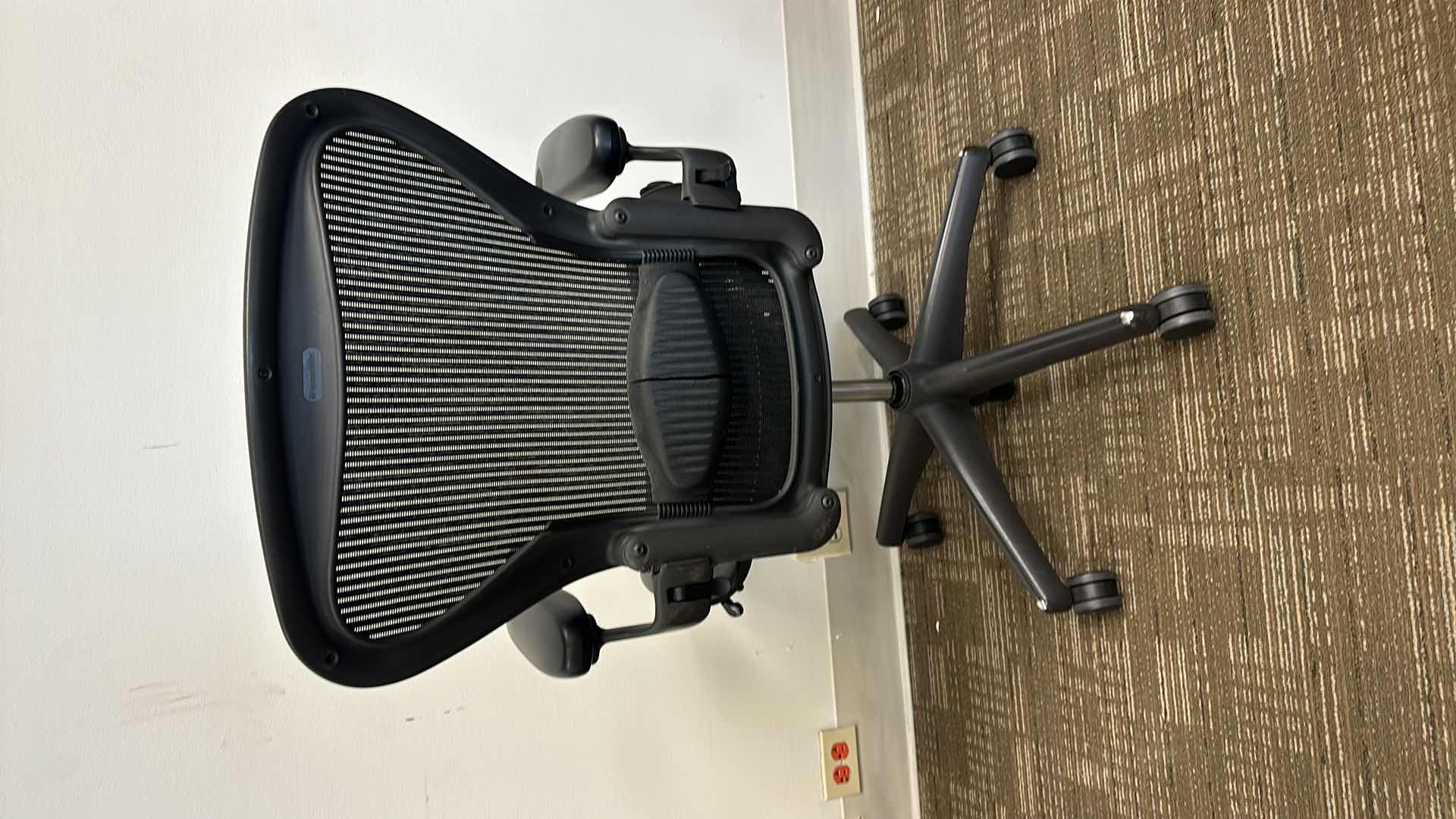 Photo 3 of BLACK SWIVEL AND ADJUSTABLE OFFICE CHAIR