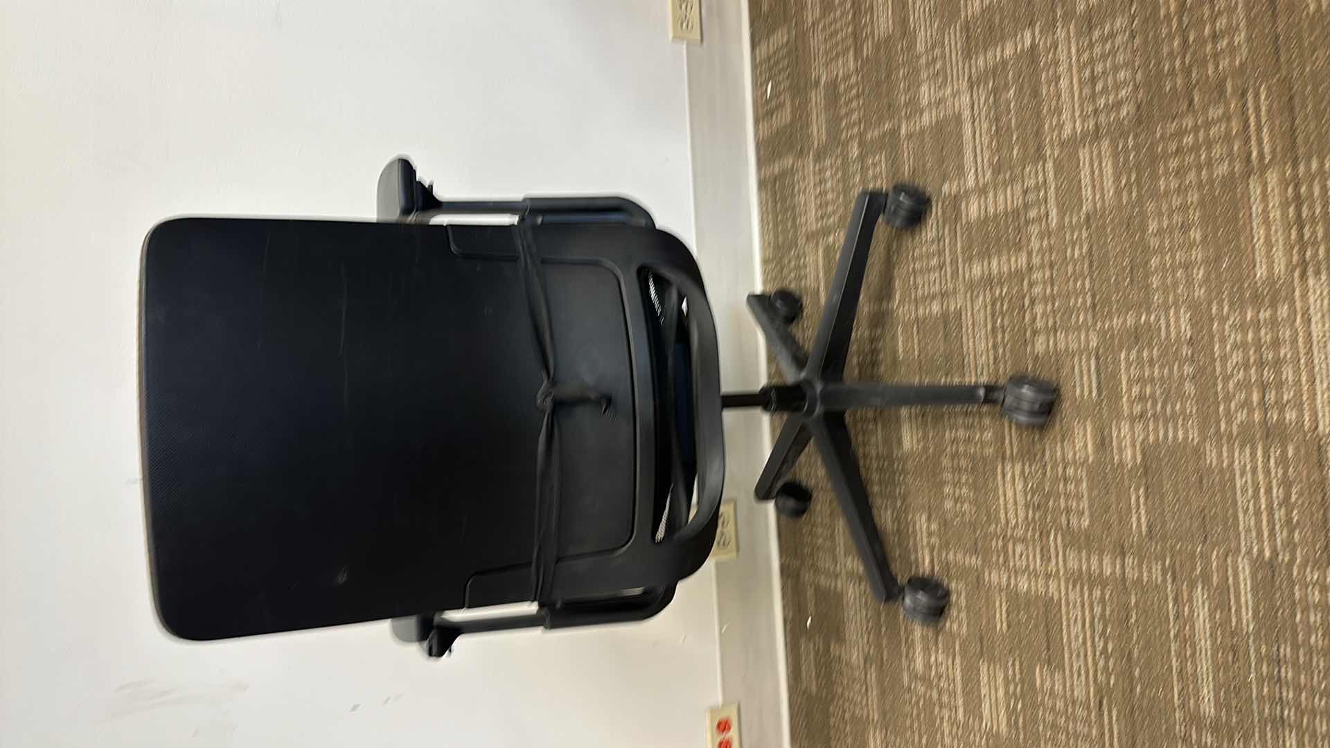 Photo 1 of BROWN SWIVEL AND ADJUSTABLE OFFICE CHAIR