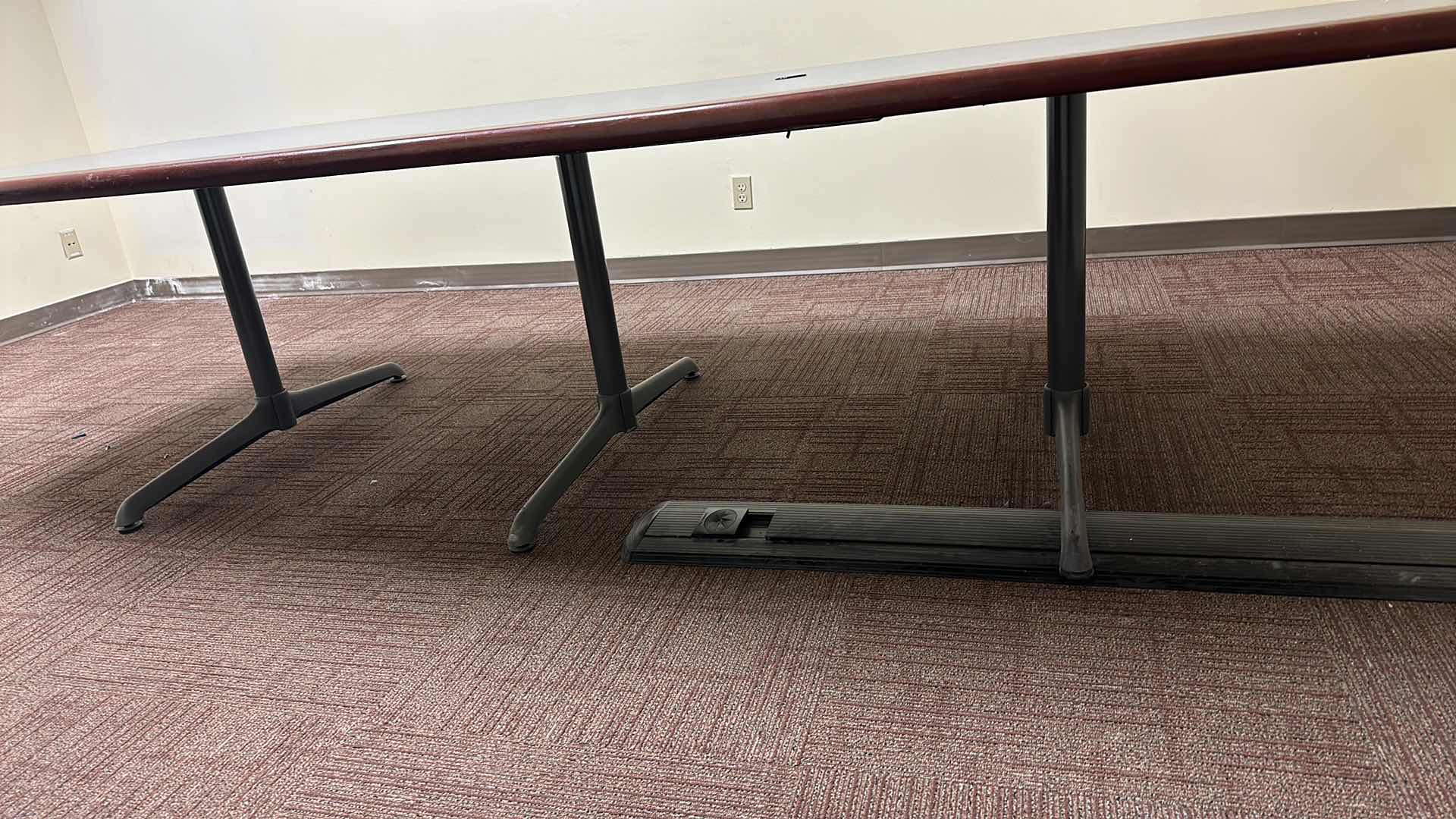 Photo 1 of WOOD TOP CONFERENCE TABLE 9FT10”X4FT X28”