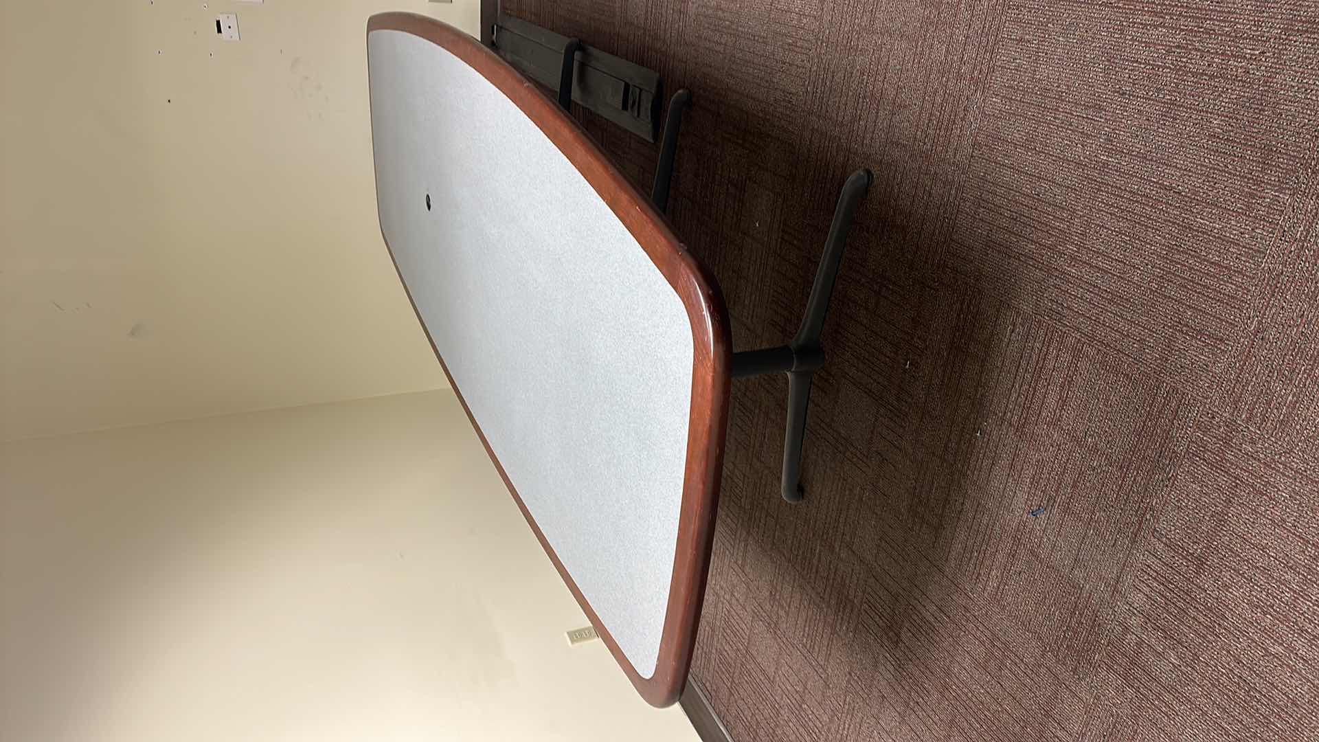 Photo 1 of WOOD TOP CONFERENCE TABLE 9FT10”X4FT X28”