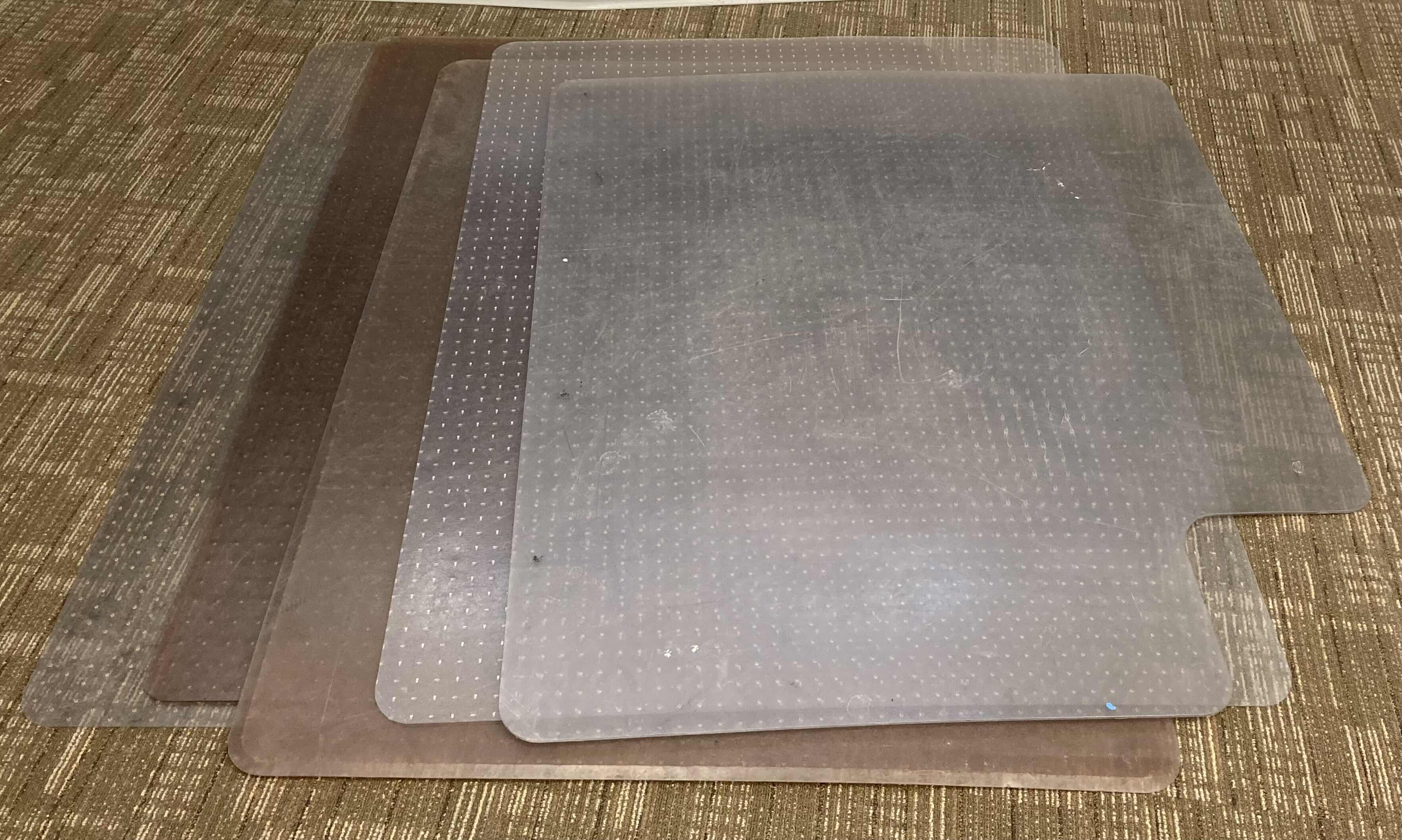Photo 1 of OFFICE CHAIR PLASTIC MATS (5) 60” X 45.5” & 55” X 48”