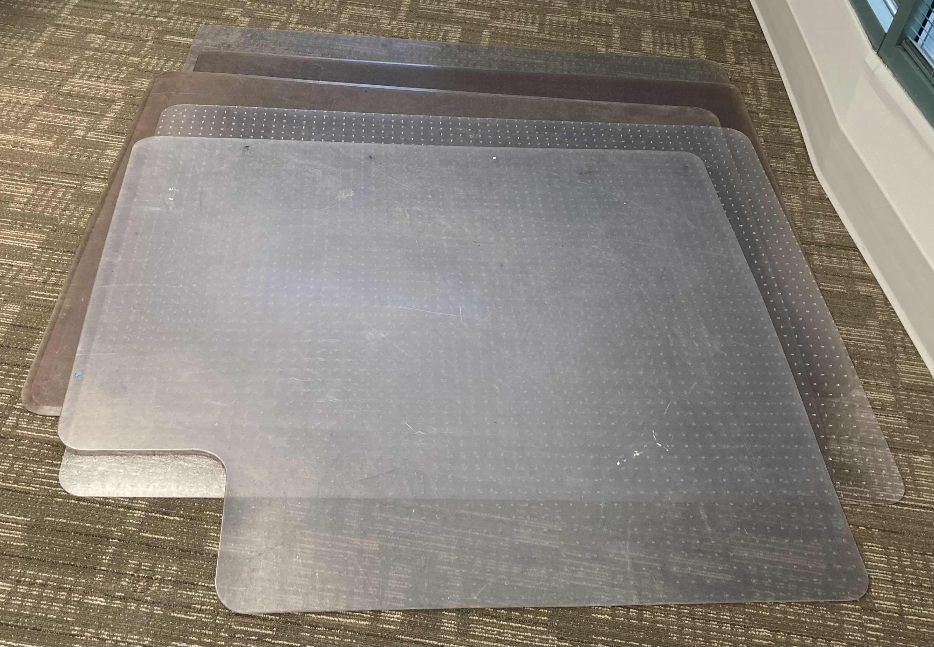 Photo 2 of OFFICE CHAIR PLASTIC MATS (5) 60” X 45.5” & 55” X 48”