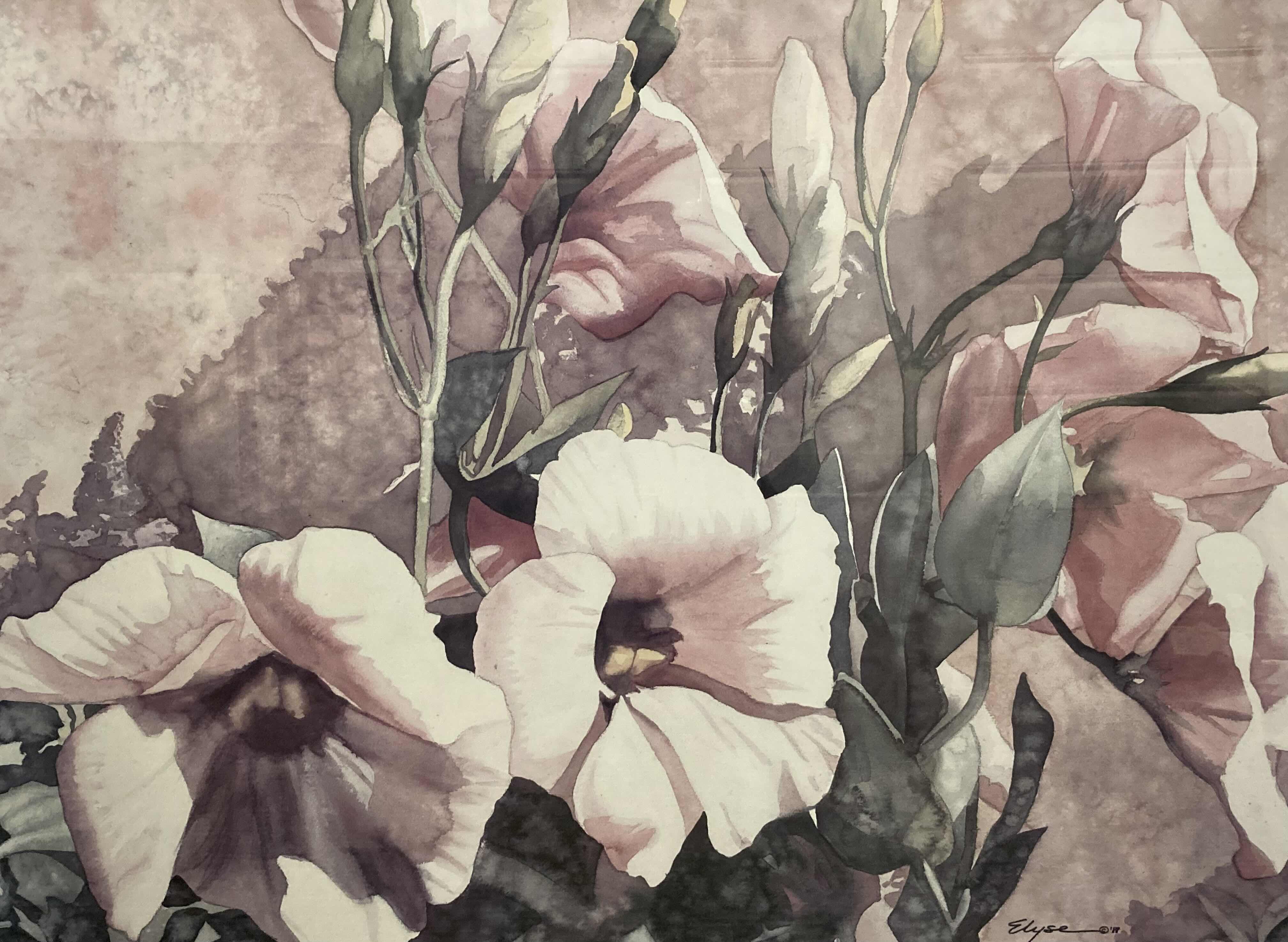 Photo 1 of FLORAL FRAMED ARTWORK 40” X 26.5”