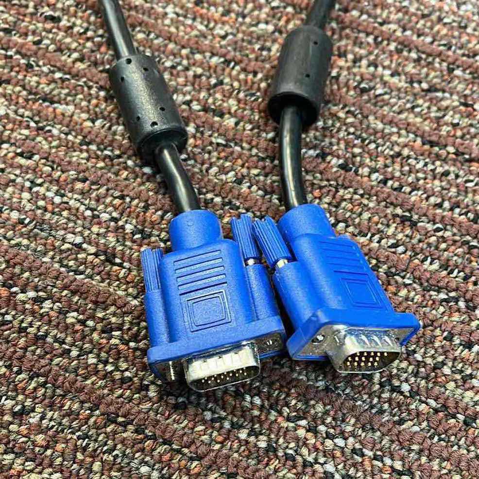 Photo 1 of COMPUTER/TV POWER CORDS (7) & VGA COMPUTER CONNECTOR CORDS (2)