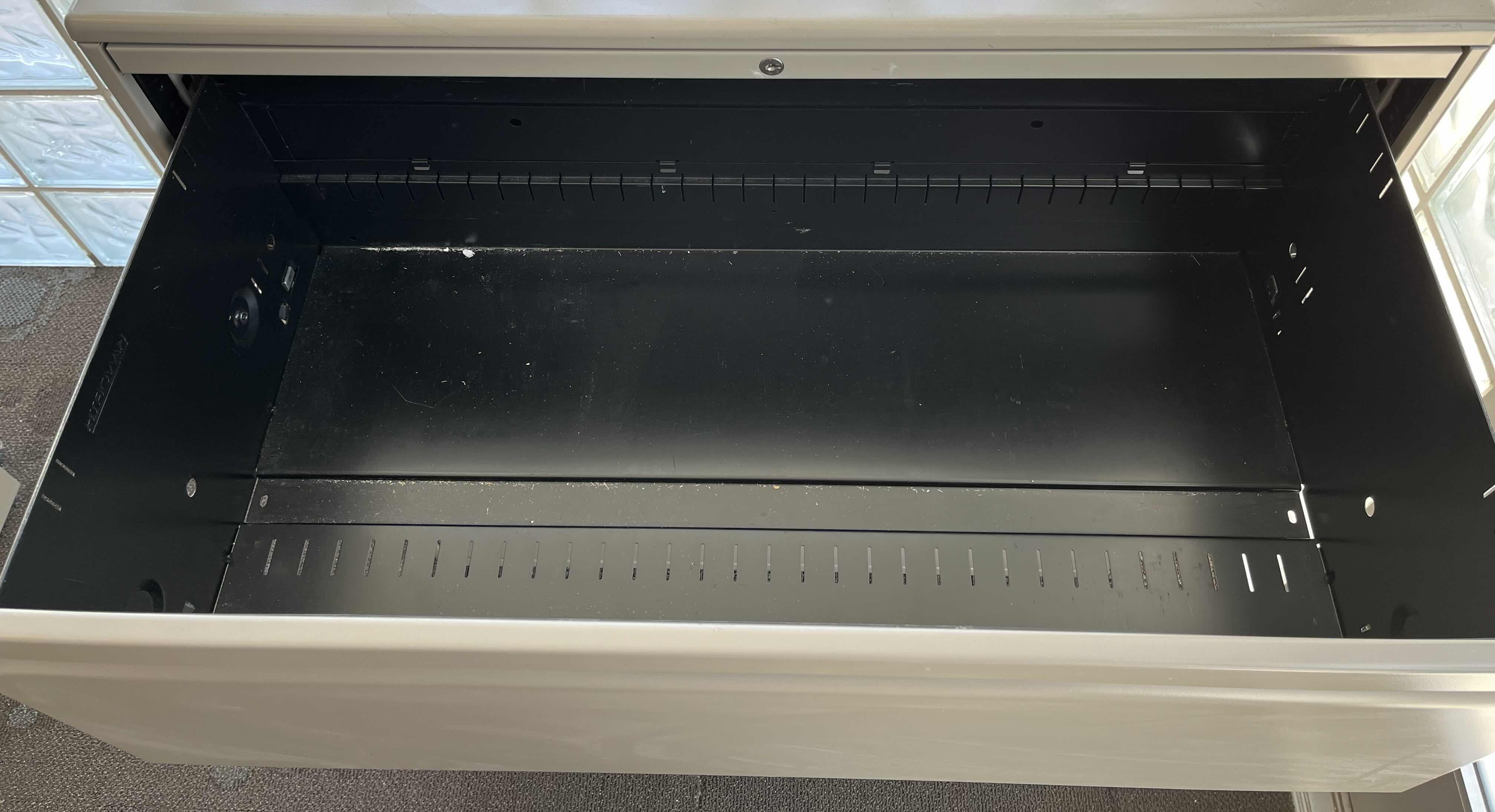 Photo 1 of HAWORTH 3 DRAWER METAL LATERAL FILE CABINET 36” X 18” H39”