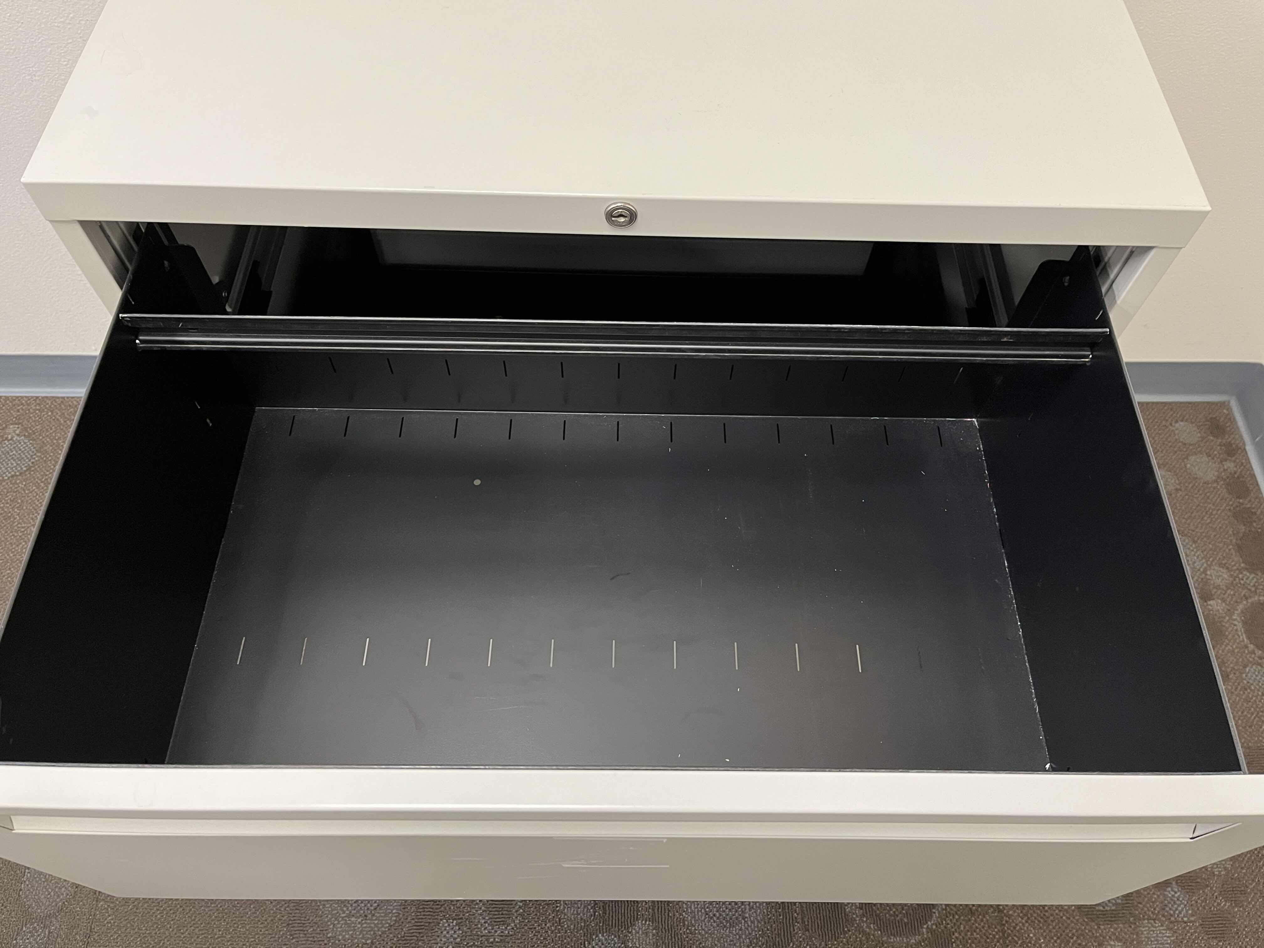 Photo 1 of STEELCASE METAL 3 DRAWER LATERAL FILE CABINET 30” X 18” H39”