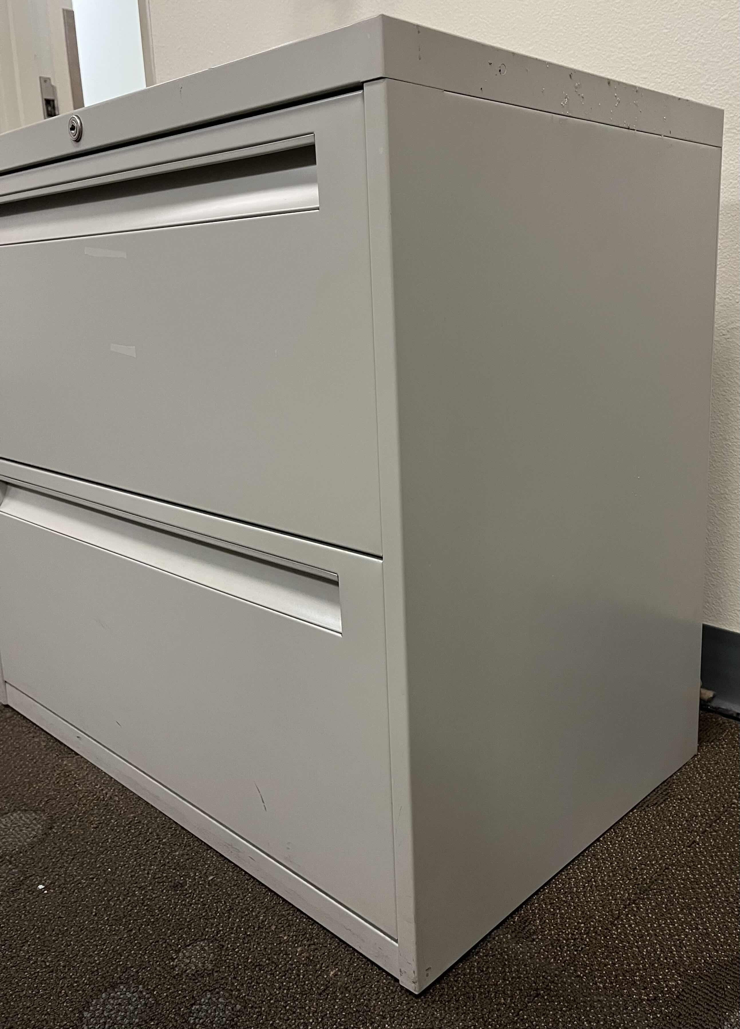 Photo 1 of STEELCASE METAL 2 DRAWER LATERAL FILE CABINET 30” X 18” H27”