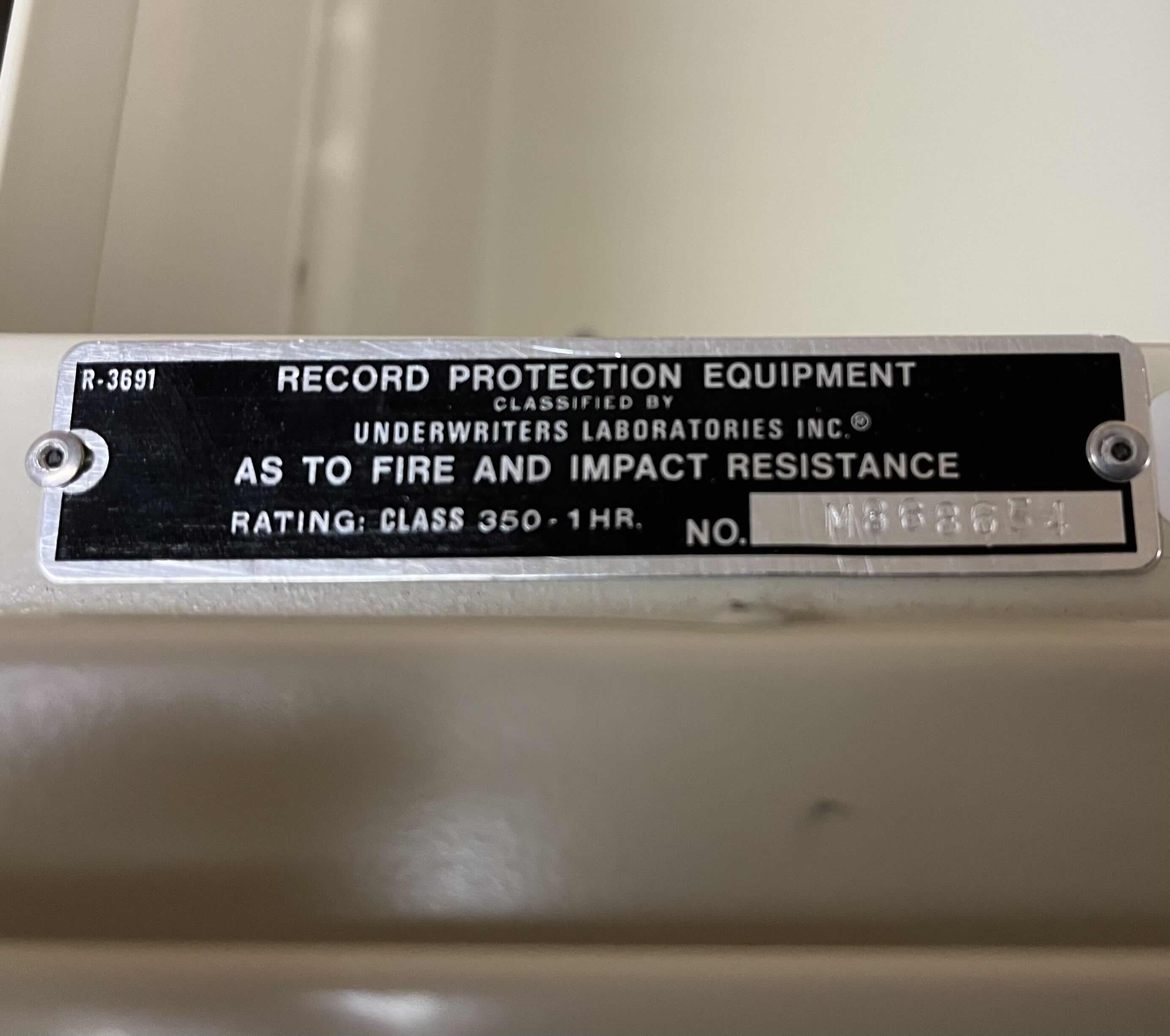 Photo 1 of FIRE KING HEAVY DUTY 4 DRAWER FILE CABINET 17.75” X 33.5” H53”