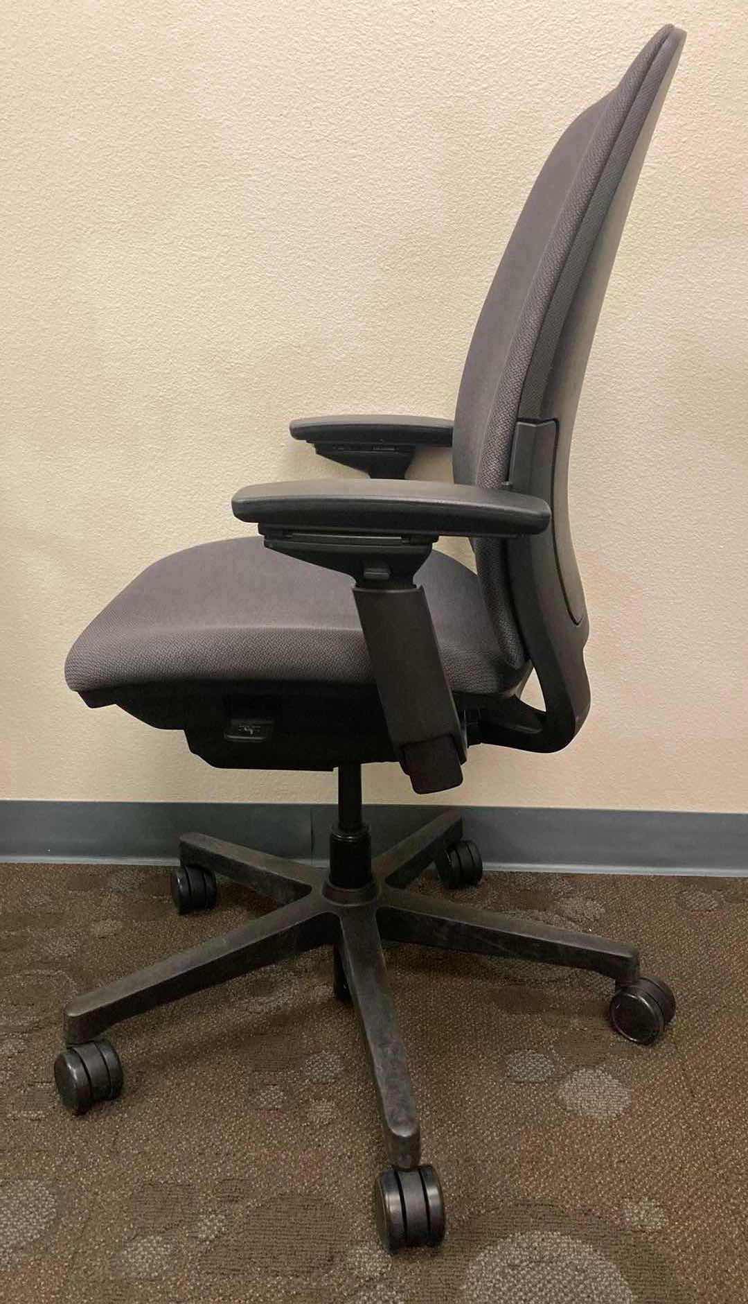 View 2 of STEELCASE AMIA GREY SWIVEL OFFICE CHAIR 21.25” X 27.5” H36.5-42”