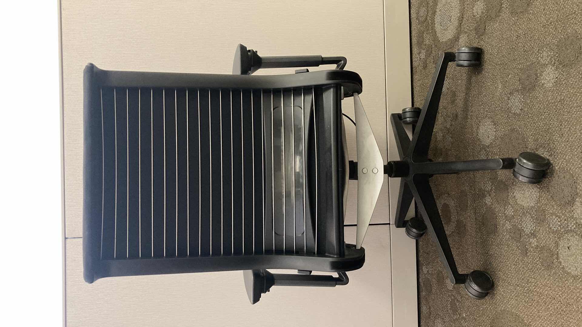 Photo 1 of STEELCASE BLACK SWIVEL THINK CHAIR 27” X 21” H36.75-41.5”