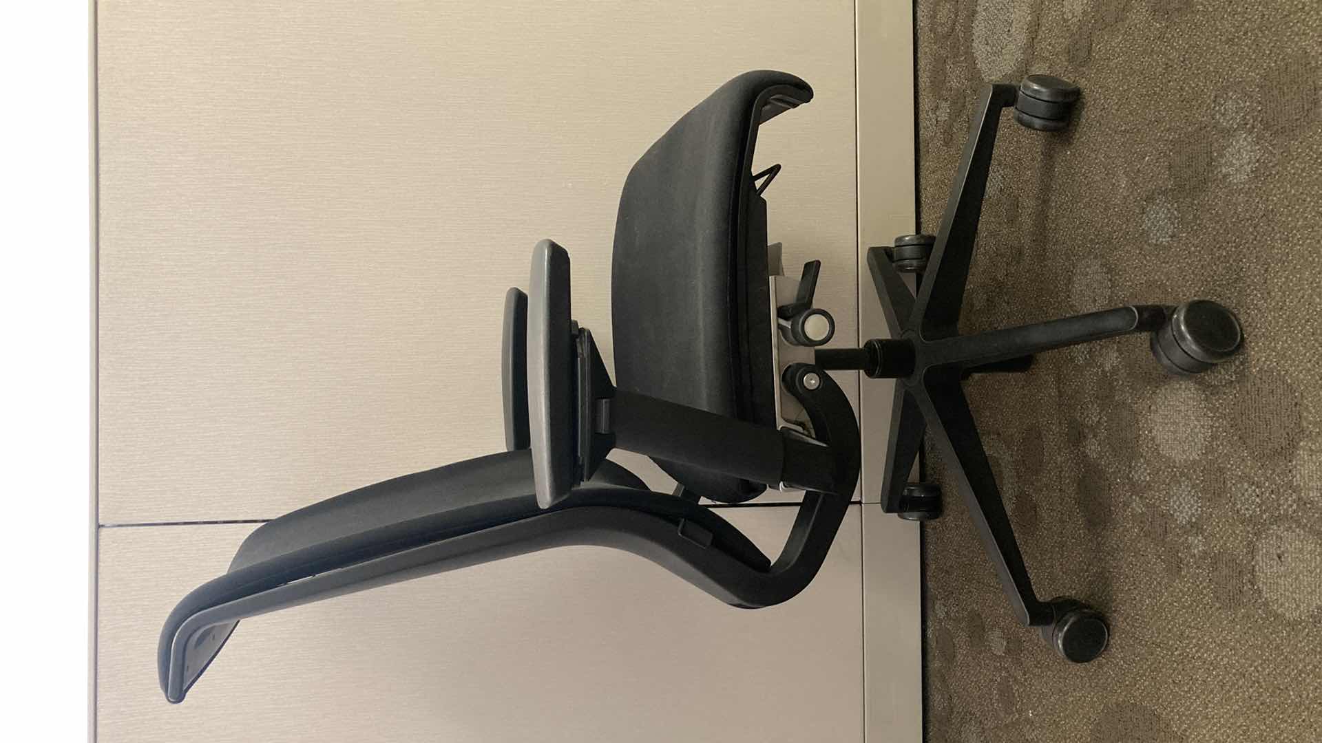 Photo 1 of STEELCASE BLACK SWIVEL THINK CHAIR 27” X 21” H36.75-41.5”