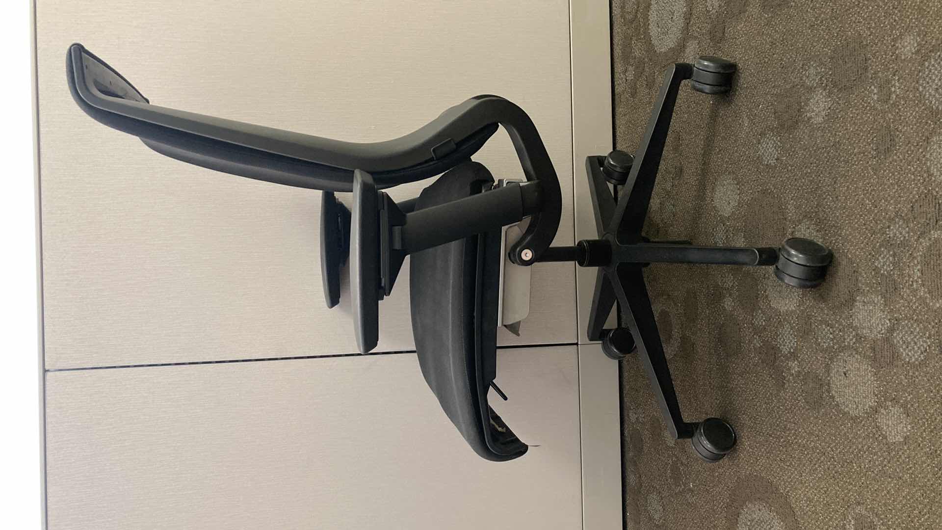 Photo 1 of STEELCASE BLACK SWIVEL THINK CHAIR 27” X 21” H36.75-41.5”