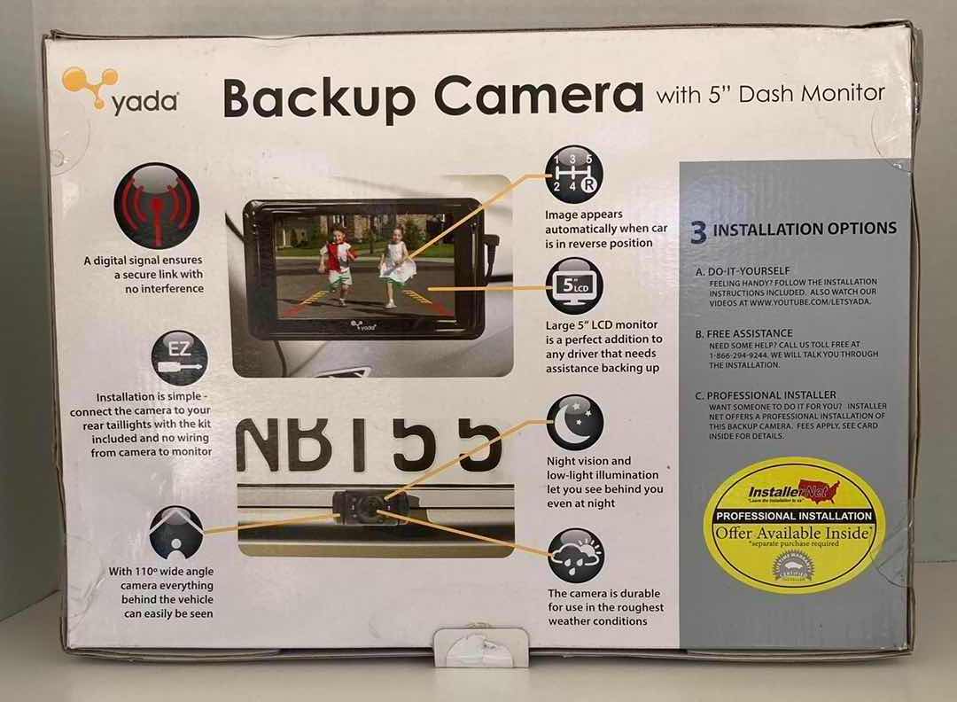 Photo 1 of YADA BACKUP CAMERA W 5” DASH MONITOR MODEL BT54860-50