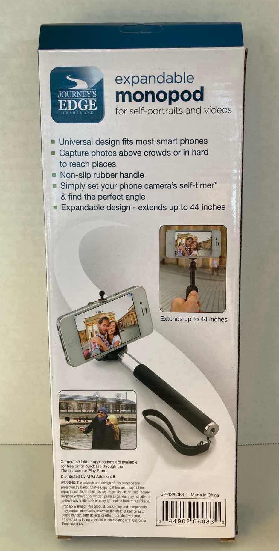 Photo 1 of JOURNEY’S EDGE BLUE EXPANDABLE MONOPOD (FOR SELF PORTRAITS & VIDEOS)