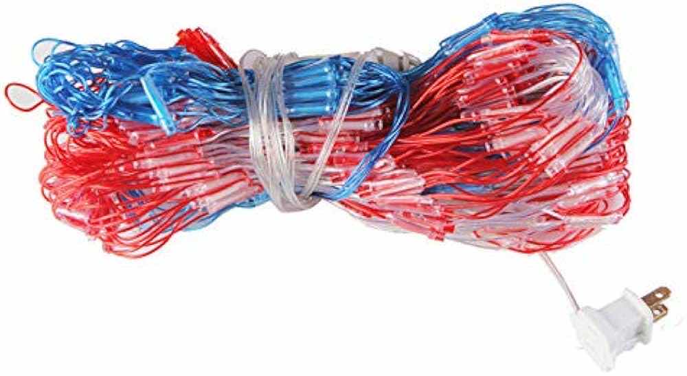 Photo 1 of YULIANG  LED AMERICAN FLAG OF NET LIGHTS 79.2” X 39.6”