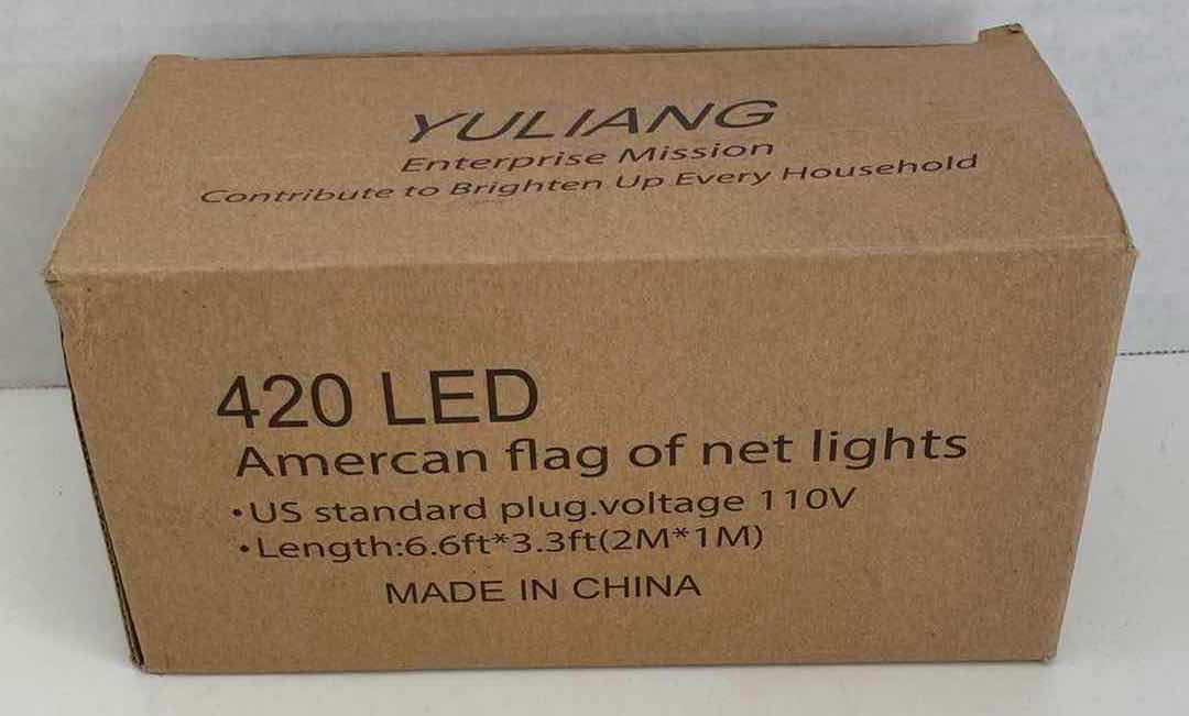 Photo 1 of YULIANG  LED AMERICAN FLAG OF NET LIGHTS 79.2” X 39.6”
