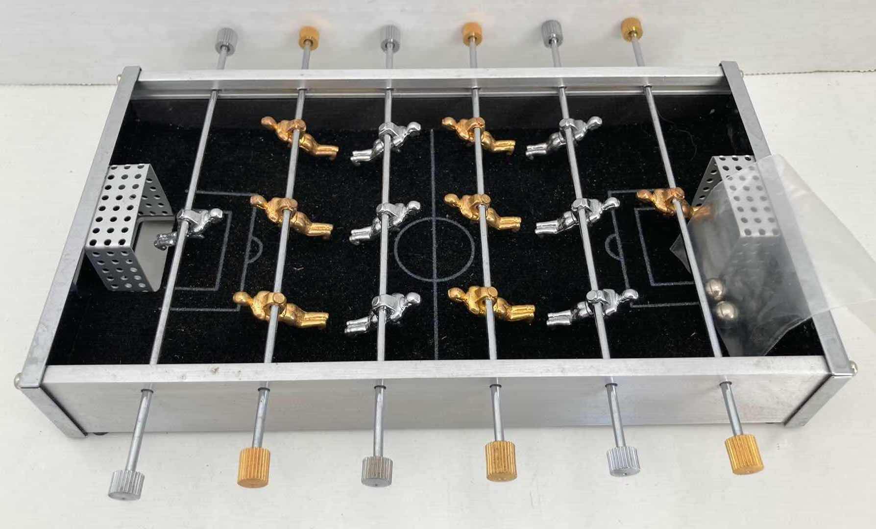 Photo 1 of BEY-BERK DESKTOP FOOSBALL GAME 8” X 4.5” H1.25”